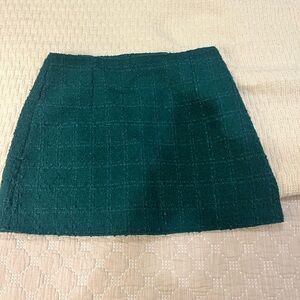 Abercrombie & Fitch Dark Green Mini Skirt